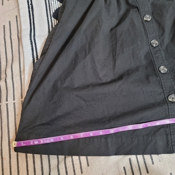 TRINK TURK A LINE BUTTON FRONT BLACK PLEATED SKIRT, SZ 12 - Picture 13 of 14